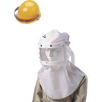 山本光学 YAMAMOTO 電動ファン付呼吸用保護具パーツ ナイロンフード ヘルメット付き