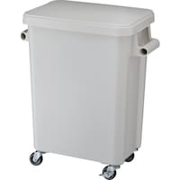 テラモト テラモト 厨房用キャスターペール 排水栓付 45L グレー