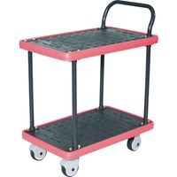 トラスコ中山 TRUSCO MKP樹脂製台車 二段式 716X436 樹脂キャスター MKP154P 1台