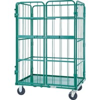 トラスコ中山 TRUSCO カゴ車 ハイテナ 観音扉付 1100X800X1700 旋回仕様 THT5CK 1台