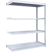 トラスコ中山 TRUSCO TUG型軽中量棚200kg連結 1540X624XH1800 4段 TUG20065L4B 1台