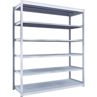 トラスコ中山 TRUSCO TUG型軽中量ボルトレス棚 200kg 単体型 1840×624×H2100 6段 TUG20076L6 1台