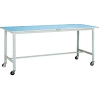 トラスコ中山 TRUSCO 軽荷重作業台(90kg)BO型 1200X750XH806 φ75キャスター付 ホワイト色 BOR1275C75 1台