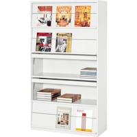 ダイシン DAISHIN 雑誌架 5段ホワイト MR5W 1台