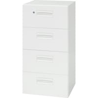 ダイシン DAISHIN 壁面収納庫 4段引出型 下置き専用W450 ホワイト V445409D 1台