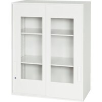 ダイシン DAISHIN 壁面収納庫 窓付き引戸型 上置き専用W800 ホワイト V84510SG 1台