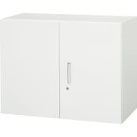 ダイシン DAISHIN 壁面収納庫 両開き型 上下兼用D400 ホワイト V94007H 1台