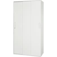 ダイシン DAISHIN 壁面収納庫 3枚引戸型 下置き専用D400 ホワイト V94018TS 1台