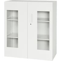 ダイシン DAISHIN 壁面収納庫 窓付き引戸型 下置き専用D450 ホワイト V94511HG 1台