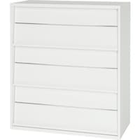 ダイシン DAISHIN 壁面収納庫 雑誌架型 下置き専用D450 ホワイト V94511Z 1台