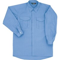 ミドリ安全 ミドリ安全 春夏 男女共用E/C長袖シャツ ライトブルー 5L