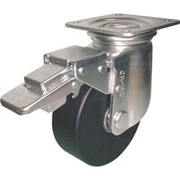 ヨドノ ヨドノ 重荷重用導電MCナイロン車輪(ベアリング入)自在金具ストッパー付 HEMCJMB130CD 1個