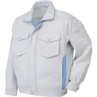 ミドリ安全 ミドリ安全 エコ帯電防止 男女共用ブルゾン シルバーグレー L