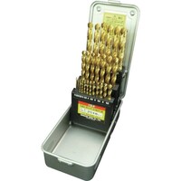 ISF ISF TINコーティング コバルト正宗ドリル 25本組セット(スチールケース入) TCOD25S 1S(25本)