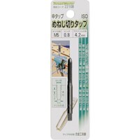 イチネンアクセス ミツトモ めねじ切りタップ M5×0.8mm 中タップ(合金工具鋼)