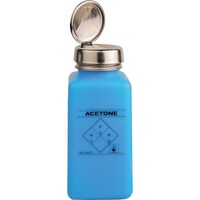 DESCO DESCO 静電気拡散性ボトル 青色 ワンタッチ HDPE 240cc 「ACETONE」の印刷