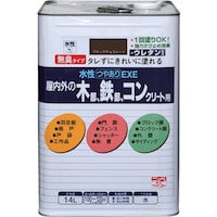 ニッペホームプロダクツ ニッぺ 水性つやありEXE 14L ブラックチョコレート HSU11114