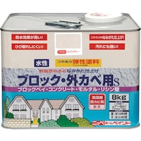 ニッペホームプロダクツ ニッぺ 弾性ブロック・外かべ用S 8kg ライトグレー HT1038 4976124240355 1缶