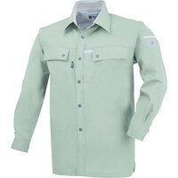 ジーベック XEBEC 長袖シャツ155361M モスグリーン
