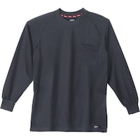 ジーベック XEBEC 長袖Tシャツ612325L チャコールグレー