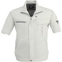 ジーベック XEBEC 半袖ブルゾン125122L シルバーグレー