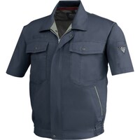 ジーベック XEBEC 半袖ブルゾン127125L チャコールグレー