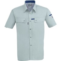 ジーベック XEBEC 半袖シャツ15526056L ミストグリーン 15526056L 1着