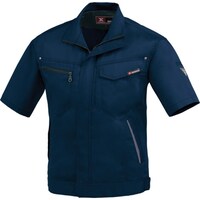 ジーベック XEBEC 半袖ブルゾン163119L ディープネイビー