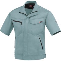 ジーベック XEBEC 半袖ブルゾン16316055L ミストグリーン 16316055L 1着