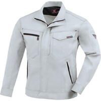 ジーベック XEBEC 長袖ブルゾン163422L シルバーグレー