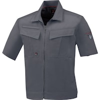ジーベック XEBEC 半袖ブルゾン165125L チャコールグレー 165125L 1着