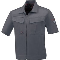 ジーベック XEBEC 半袖ブルゾン165125LL チャコールグレー 165125LL 1着