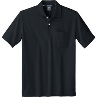 ジーベック XEBEC 静電半袖ポロシャツ601090M クロ