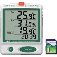 エー・アンド・デイ AS デジタル温湿度SDデータロガAD5696 (1台入)