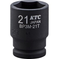 京都機械工具 KTC 9.5sq.インパクトレンチ用ソケット(セミディープ薄肉) 対辺寸法7mm 差込角9.5mm BP3M07T 1個