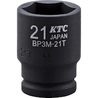 京都機械工具 KTC 9.5sq.インパクトレンチ用ソケット(セミディープ薄肉) 対辺寸法8mm 差込角9.5mm