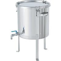 MONOVATE MONOVATE ボールバルブ付密閉容器平鋼脚付 4L CTHVFL18 1個