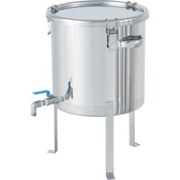 MONOVATE MONOVATE ボールバルブ付密閉容器平鋼脚付 20L CTHVFL30 1個
