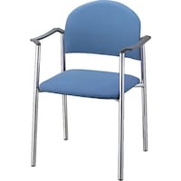 NAIKI パイプチェアー ビニールレザー張り E164MLBL 1個