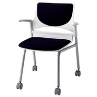 NAIKI 会議用チェアー 色:ブラック E2752FBK 1脚