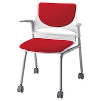 NAIKI 会議用チェアー 色:レッド E2752FRE 1脚