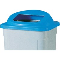 岐阜プラスチック工業 RISU 樹脂ごみ箱 367804 美サイクルボックスD110F蓋 青