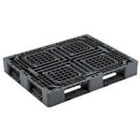 岐阜プラスチック工業 RISU リサイクルパレット 381022 JD4・1109片面四方差しグレー