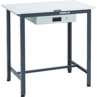 トラスコ中山 TRUSCO 軽荷重立作業台(300kg)HAE型 900X600XH900 薄型1段引出付 ダークグレー色 HRAE0960UDK1DG 1台