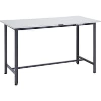 トラスコ中山 TRUSCO 軽荷重立作業台(300kg)HAE型 1500X600XH900 基本タイプ ダークグレー色 HRAE1560DG 1台