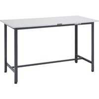 トラスコ中山 TRUSCO 軽荷重立作業台(300kg)HAE型 1800X600XH900 基本タイプ ダークグレー色 HRAE1860DG 1台