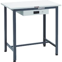 トラスコ中山 TRUSCO 軽荷重立作業台(300kg)HAE型 900X600XH900 薄型1段引出付 ダークグレー色 HSAE0960UDK1DG 1台