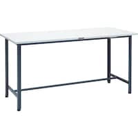 トラスコ中山 TRUSCO 軽荷重立作業台(300kg)HAE型 1800X750XH900 基本タイプ ダークグレー色 HSAE1800DG 1台