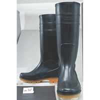 おたふく手袋 ロングタイプ耐油長靴 ブラック 25.5cm JW708