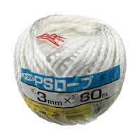 ユタカメイク ホワイト PPロープ玉巻